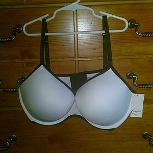 NWT candie's demi padded bra white